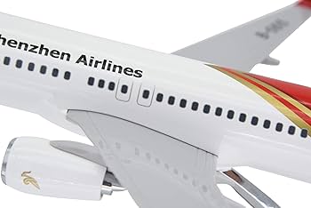 深圳航空　飛行機　模型　B737-800 Amazon | TANG DYNASTY 39.5CM 中国深圳航空 笑顔 China